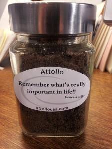 Attollo Jar of Dirt to remind us of our humanity