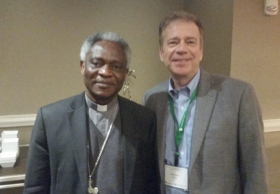 Photo of Paul Winkler President of Attollo with Cardinal Turkson